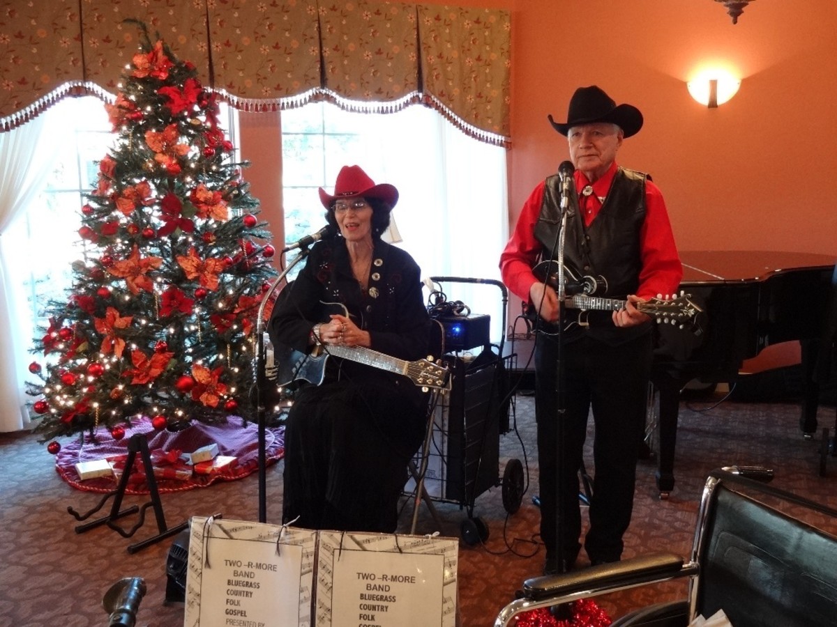 Musical entertainers provide lots of energy and stimulus for seniors and others.