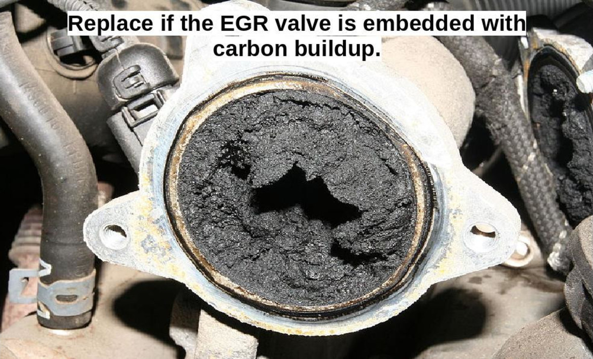 Pictured above is an example of a valve that needs to be cleaned or replaced.