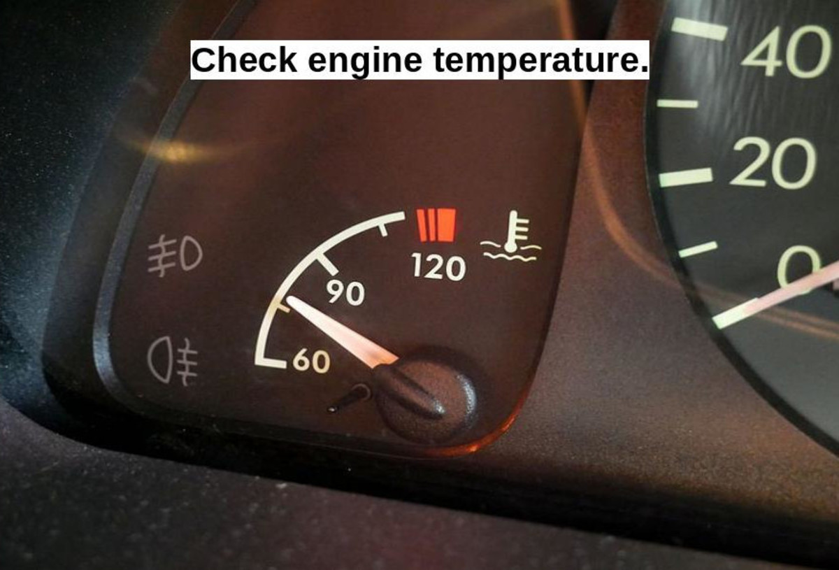 The check engine light may come on if there is a problem with the EGR system (but it could come on for other reasons, too).