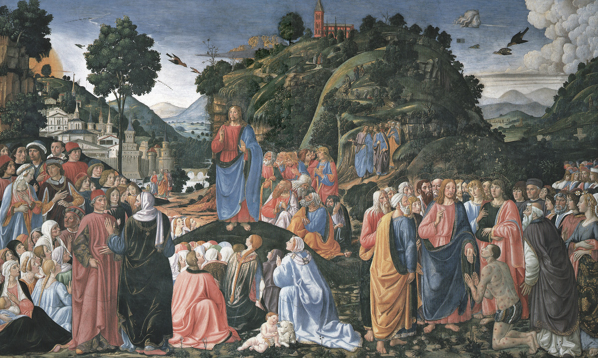 "Sermon on the Mount" by Cosimo Rosselli (1439 – 1507)
