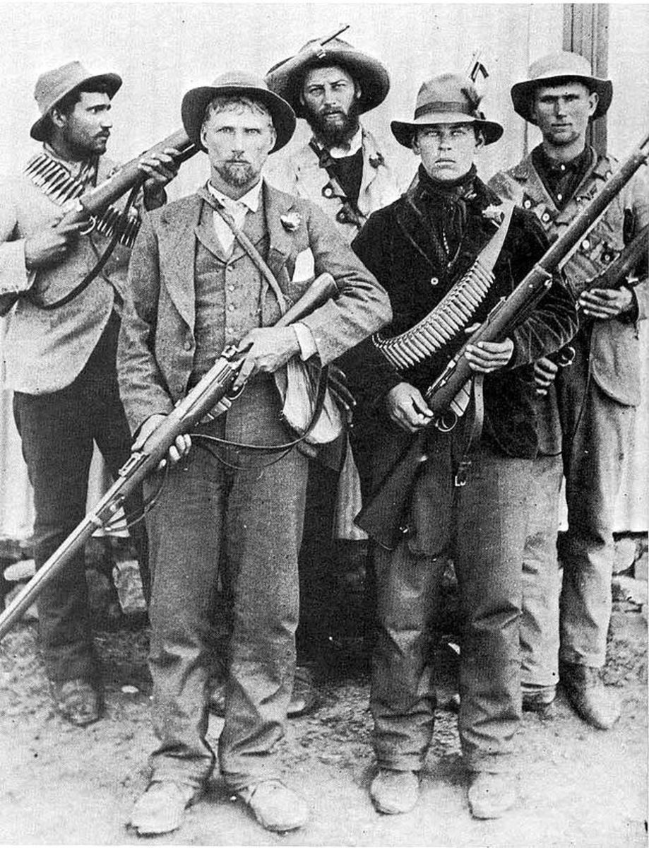 Afrikaner Commandos from the Second Boer War in South Africa circa 1900
