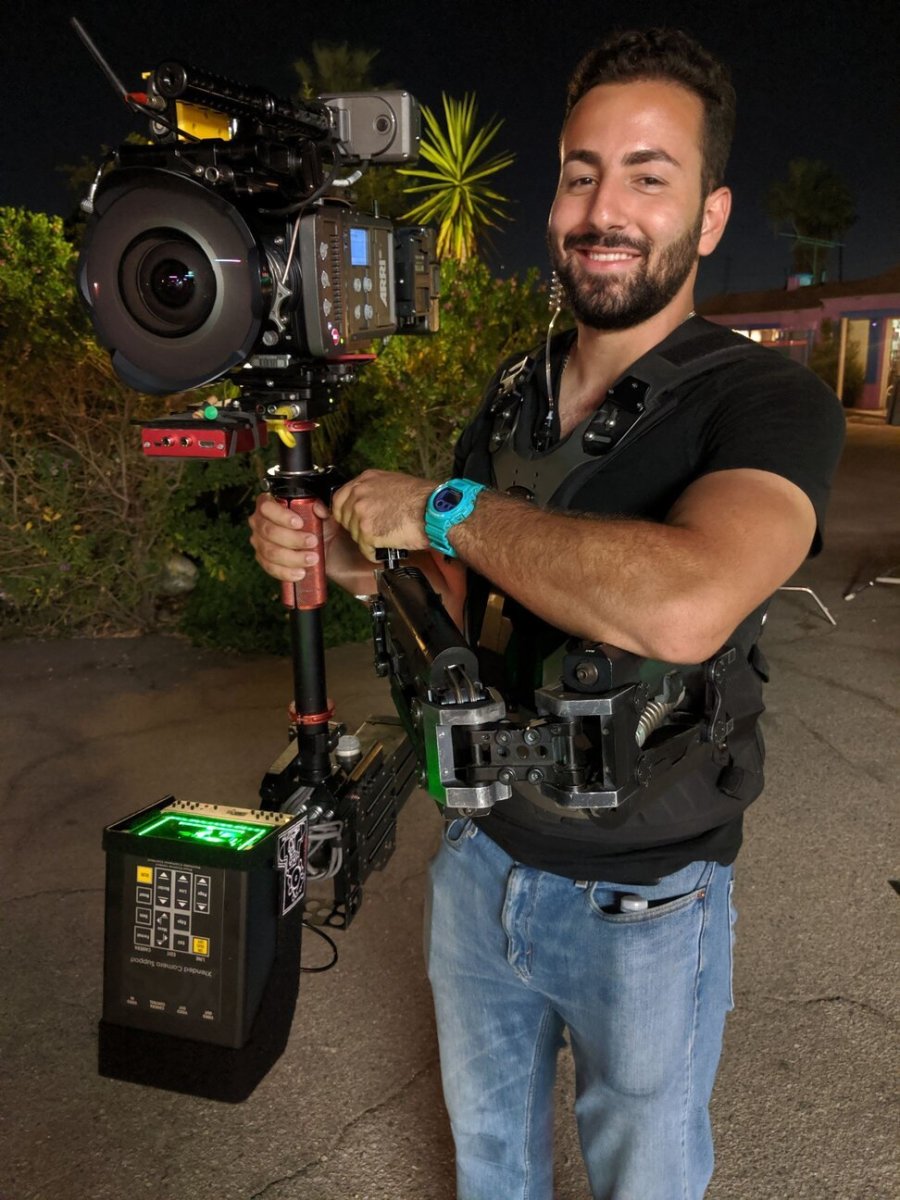 Cinematographer Omar Ragab on set