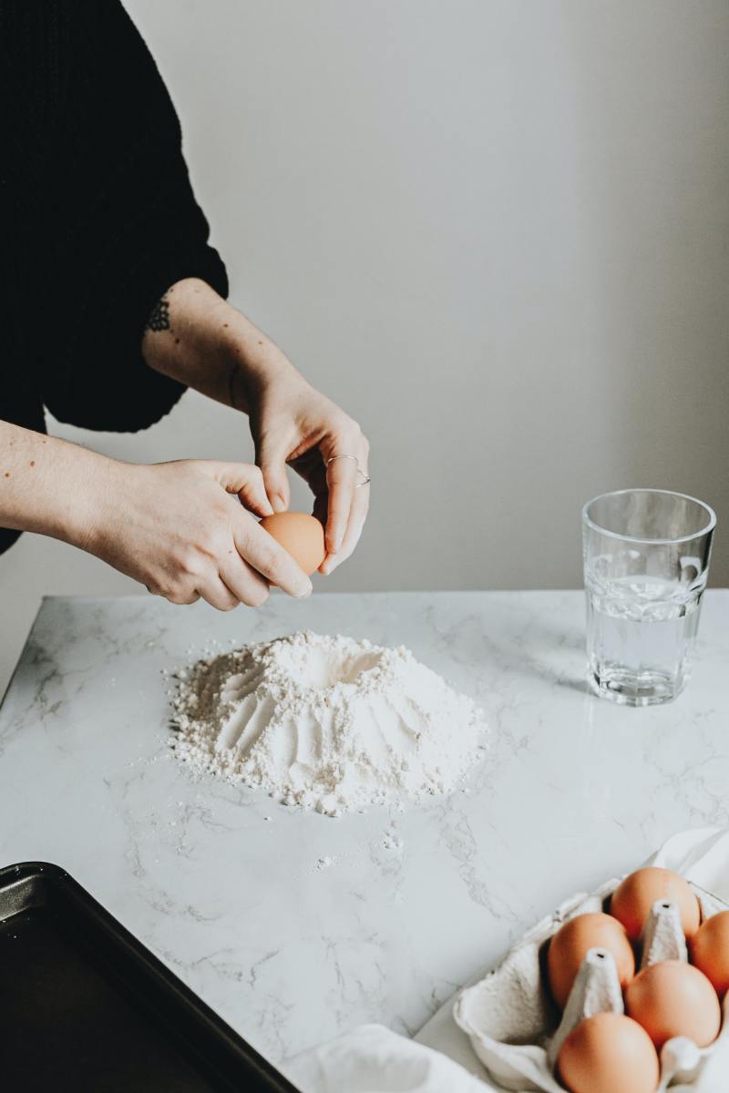 Step 1: Begin to prepare the dough.