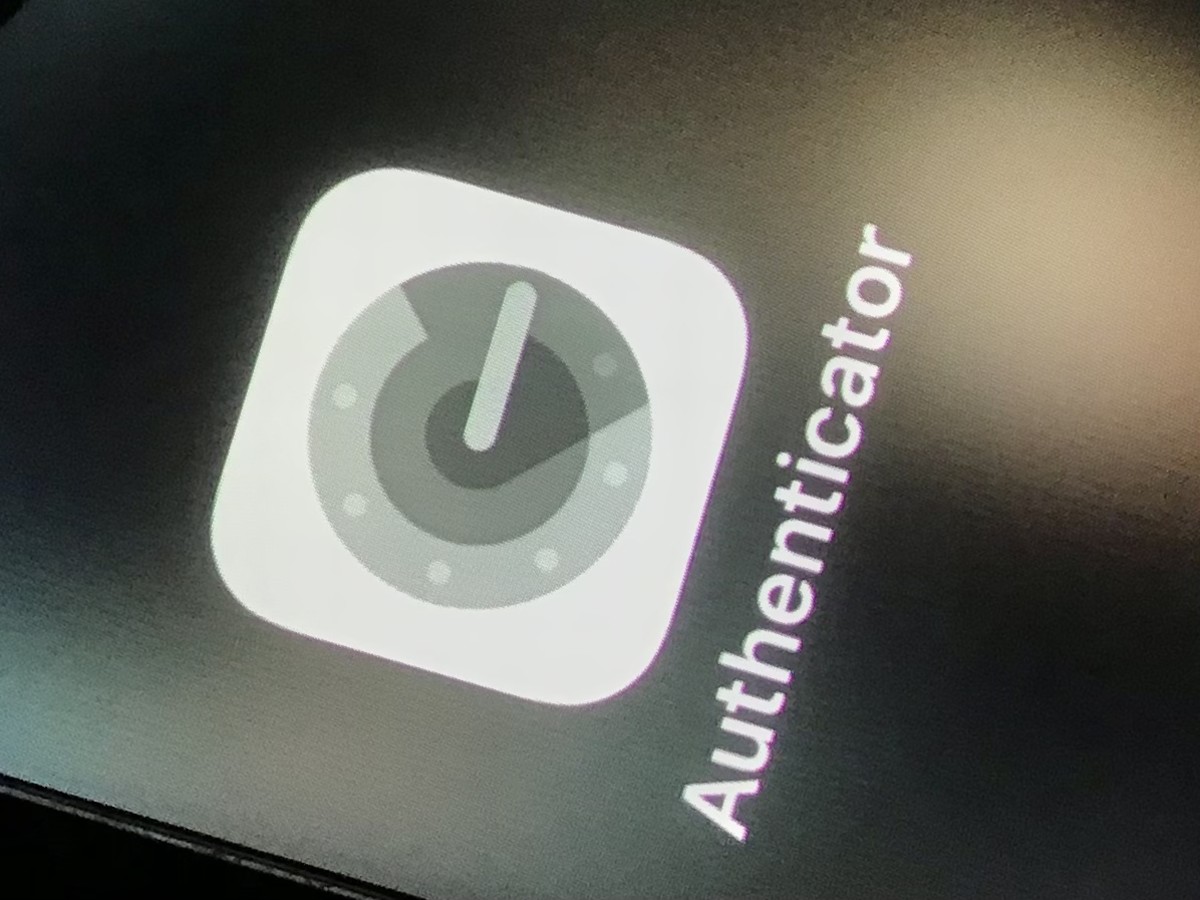 Google Authenticator app icon on iOS device