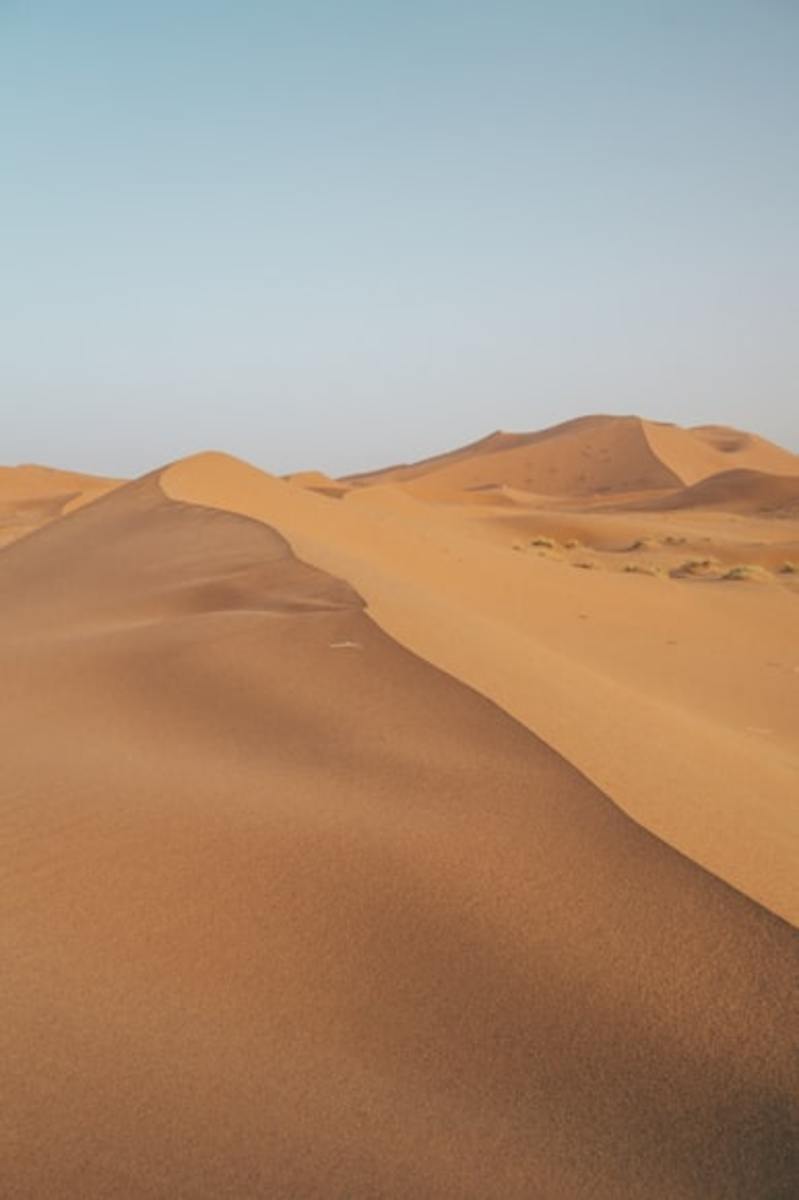 The inhospitable Sahara Desert.