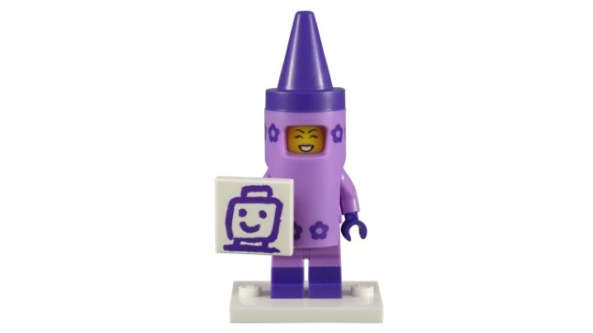 LEGO Crayon Girl Minifigure 71023-5 Complete 