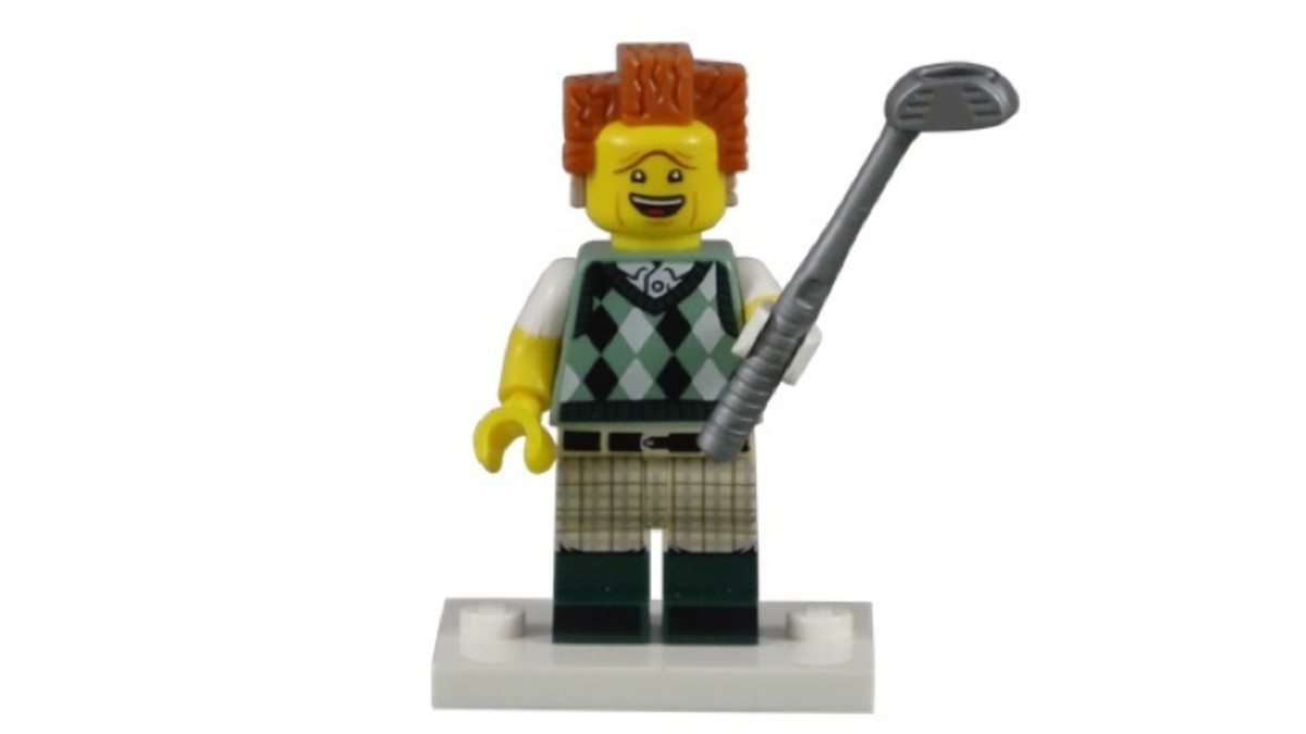 LEGO Gone Golfin' President Business Minifigure 71023-12 Complete 