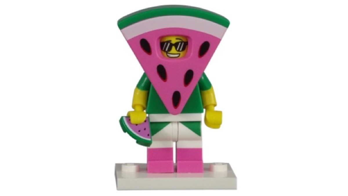 LEGO Watermelon Dude Minifigure 71023-8 Complete