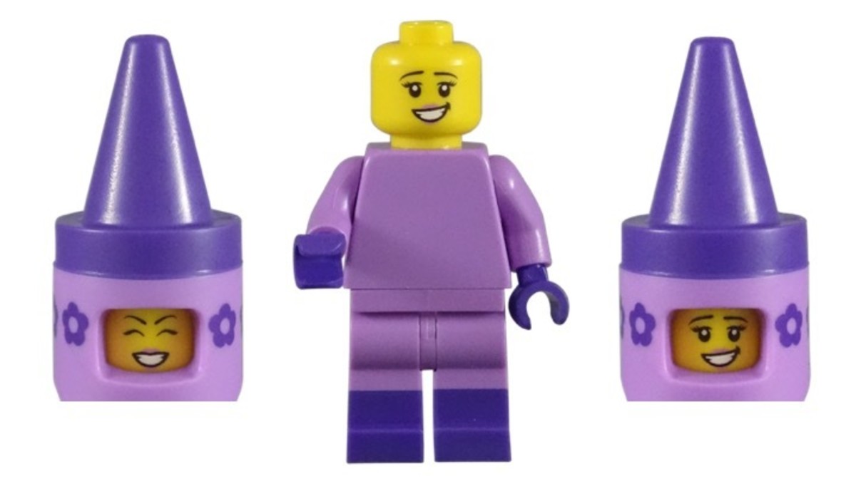 LEGO Crayon Girl Minifigure 71023-5 Head