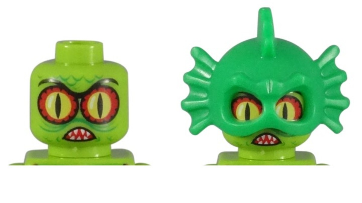 LEGO Swamp Creature Minifigure 71023-10 Head