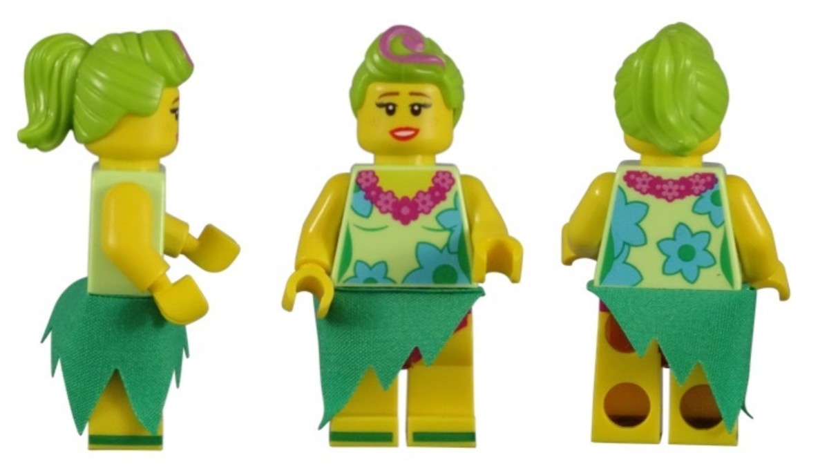 LEGO Hula Lula Minifigure 71023-7 Angles
