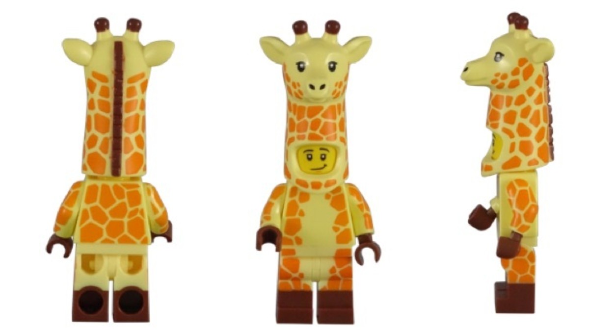 LEGO Giraffe Guy 71023-4 Minifigure Angles