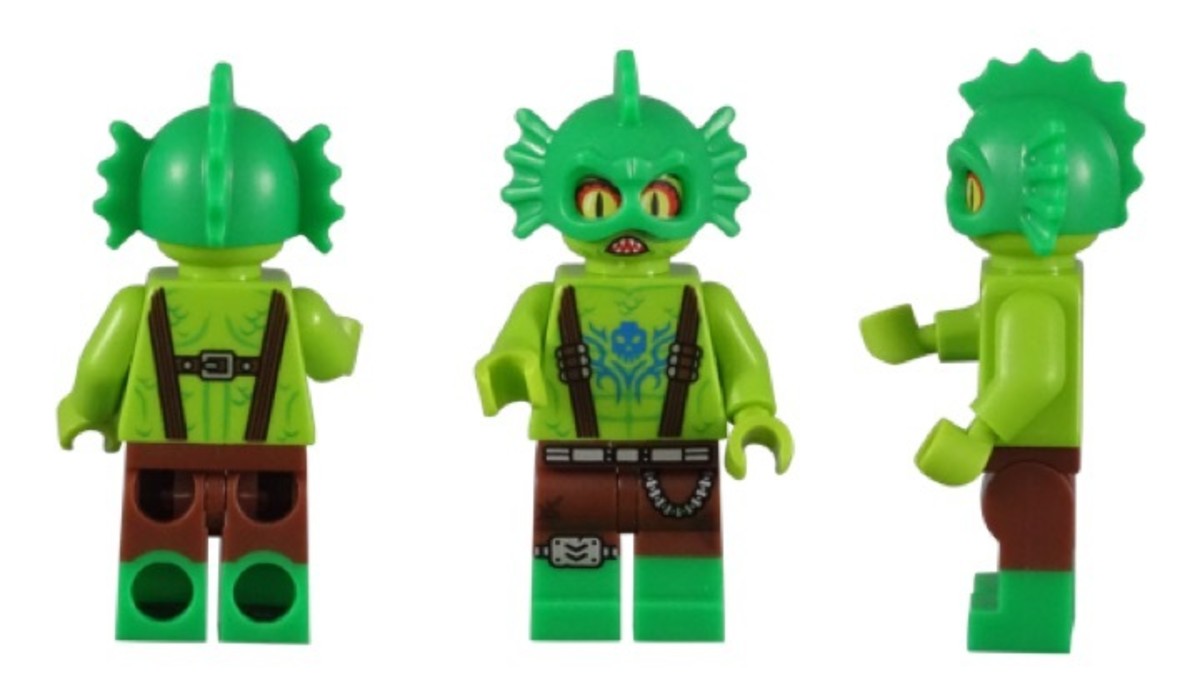 LEGO Swamp Creature Minifigure 71023-10 Angles