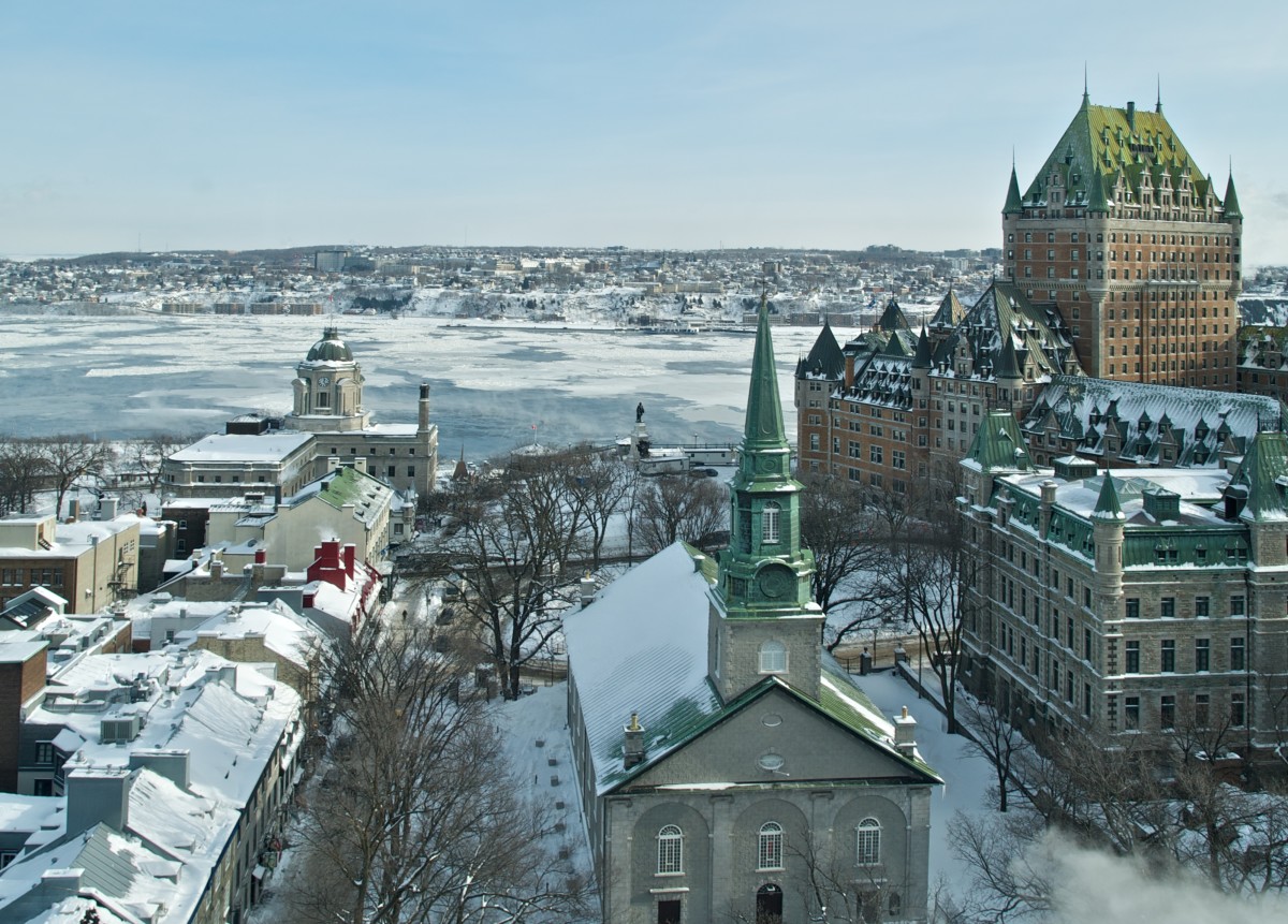 View from the top of Quebec City!
