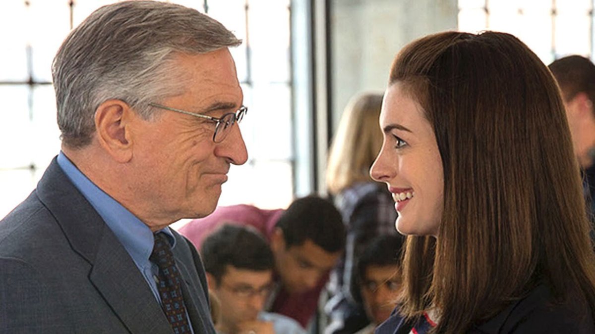 Picture of Robert Di Niro and Anne Hathaway from The Intern.