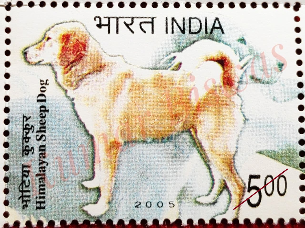 Postage Stamp Issue on the name of Bhotia Dog
