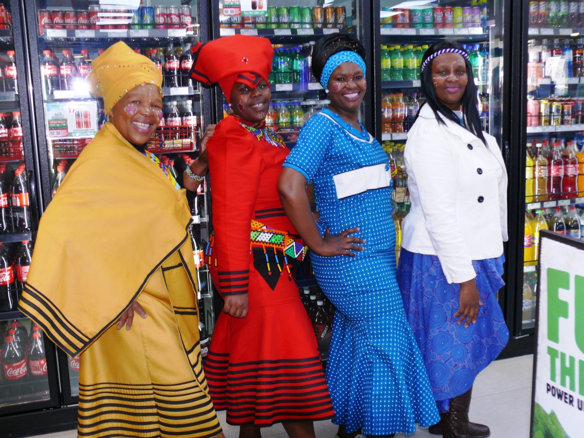 Xhosa Women in Traditional Clothing