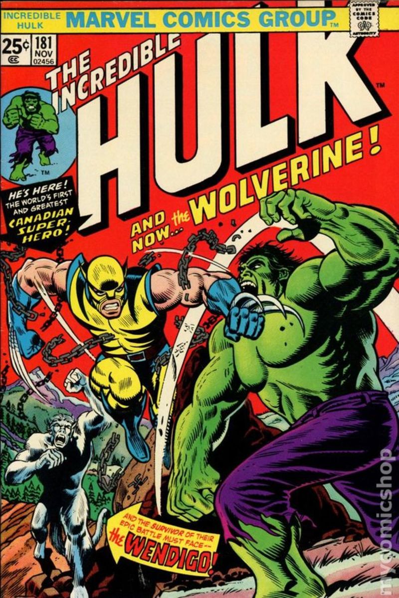 Incredible Hulk #181. Cover by Herb Trimpe, John Romita and Gaspar Saladino