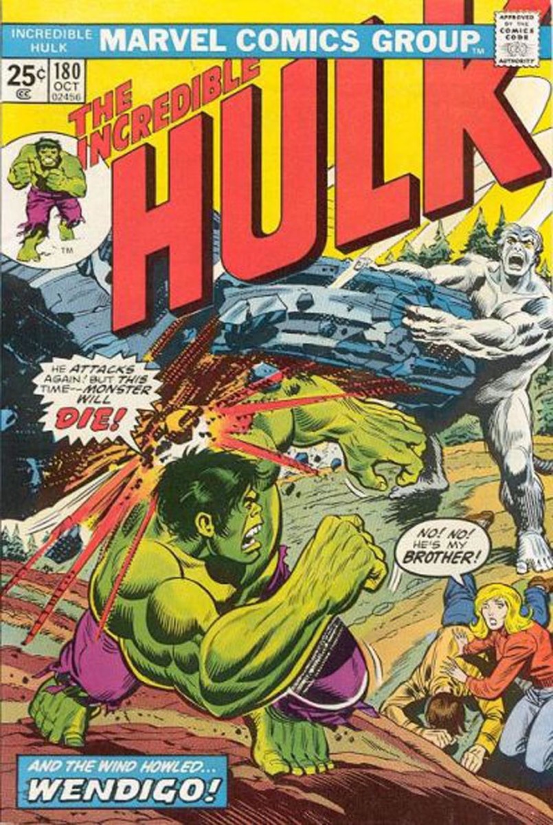 Incredible Hulk #180. 1st cameo of Wolverine. Cover by Herb Trimpe.