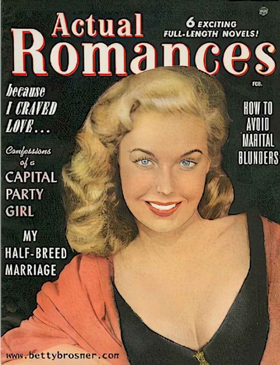 Betty Brosmer on magazine cover