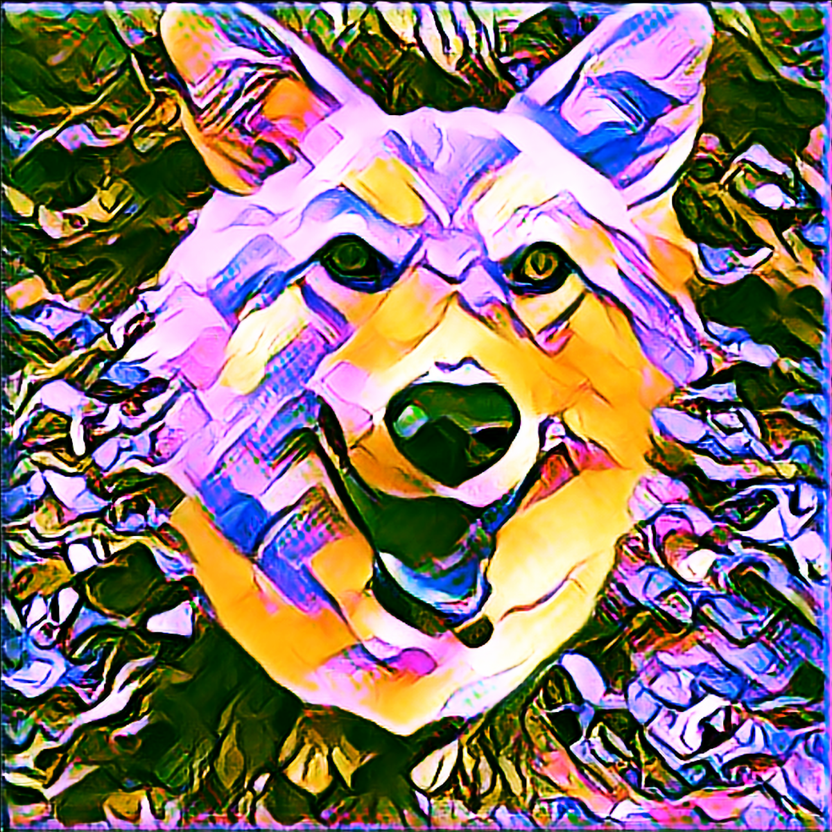 Abstract realism using AI style transfer.