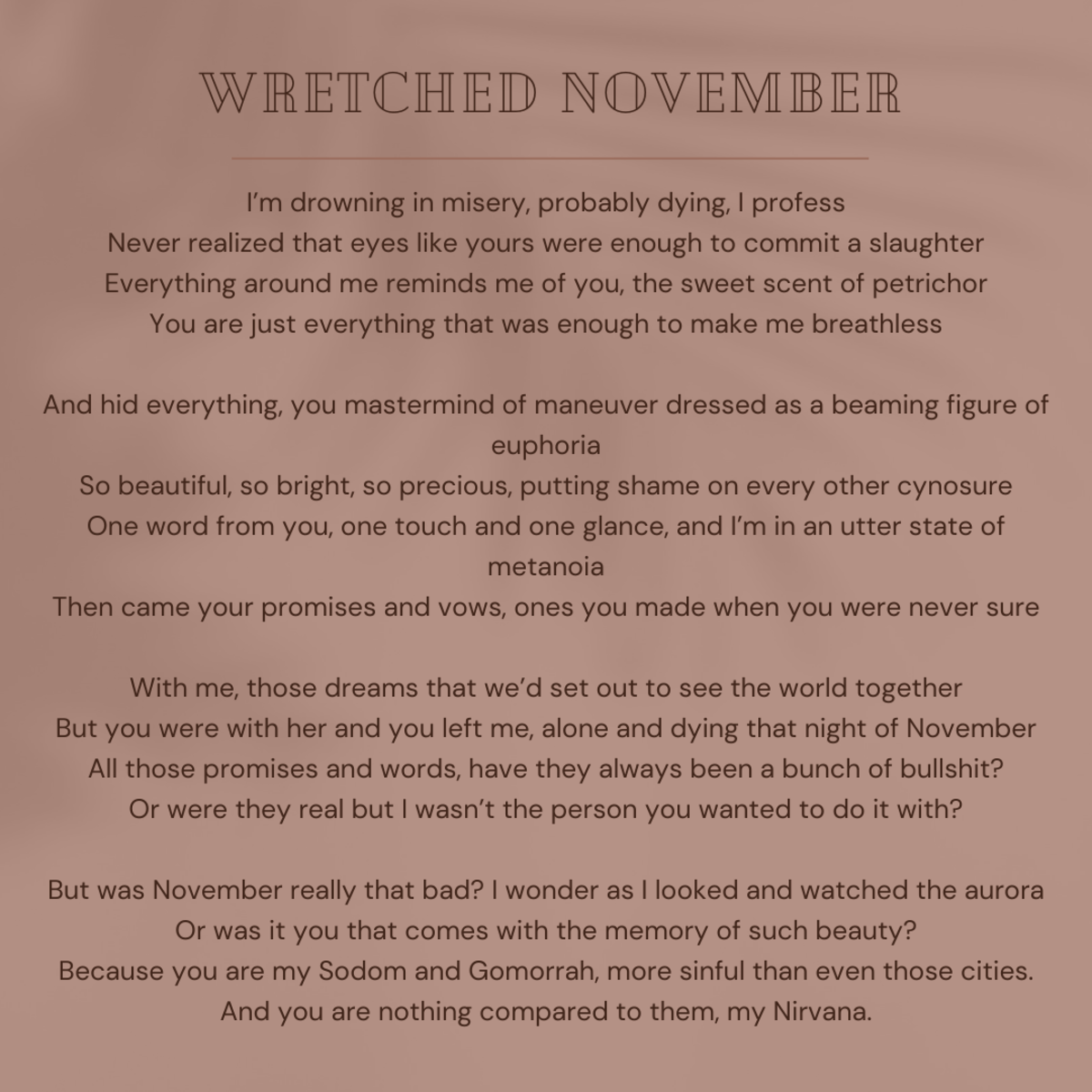 Wretched November