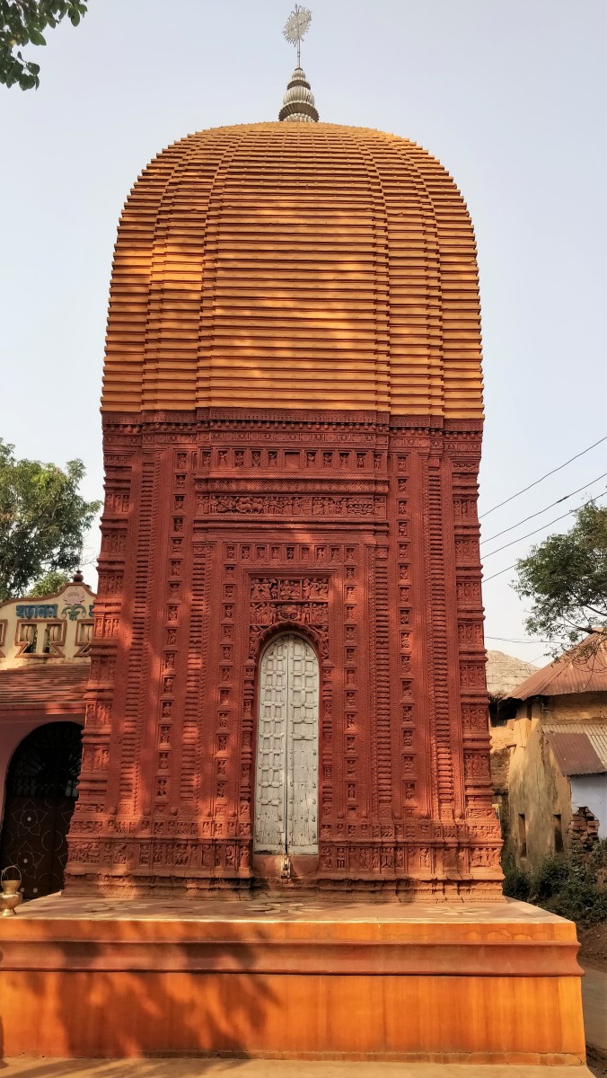 "Deul" type Rameswar temple; Illambazar, Birbhum district