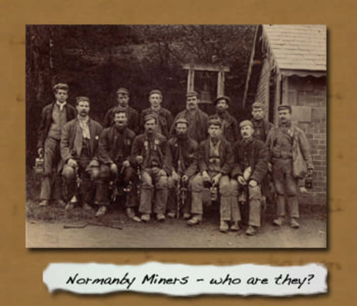 Normanby ironstone miners on the last day of operation, late 1880's