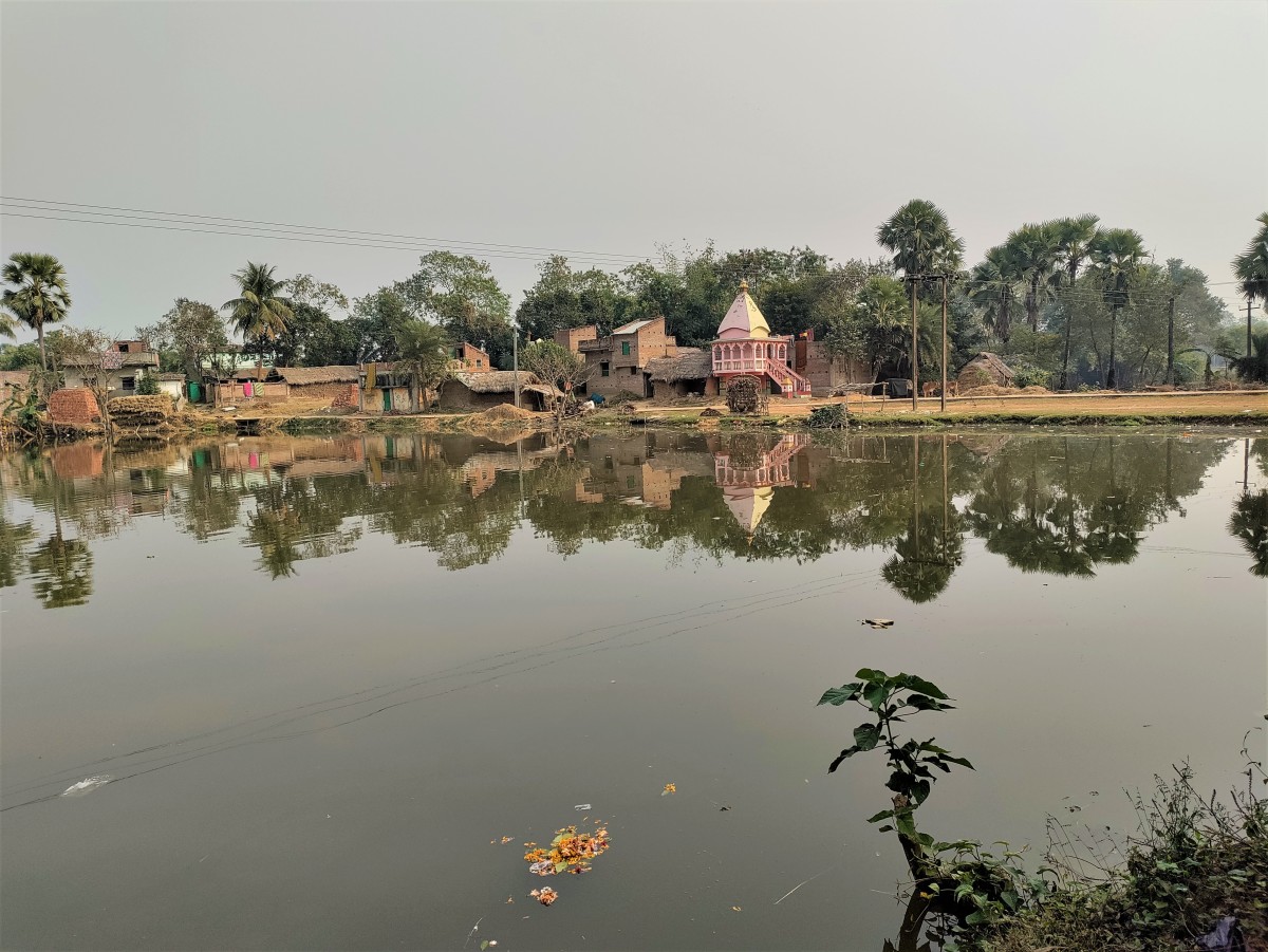 The big pond on the north-eastern side of the temple complex