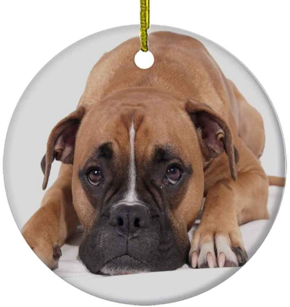 Box Dog ornament for your Christmas tree, or for mine!