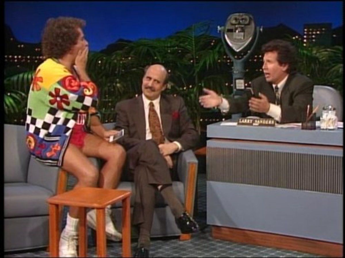 Scene from "The Larry Sanders Show"