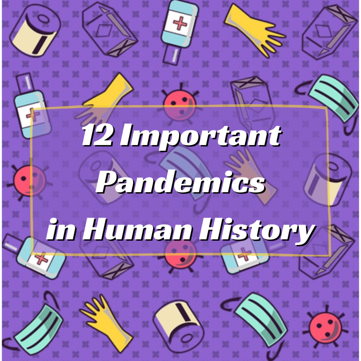 This article covers 12 significant disease pandemics in human history, from the Antonine Plague to tuberculosis to the 2019 coronavirus. Read on to find overviews of these important moments in the history of human health.