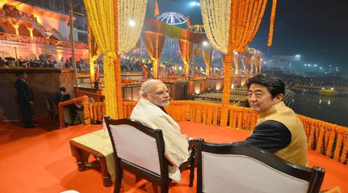A memorable moment when prime Minister of India and japan attended Gaga Aarti.