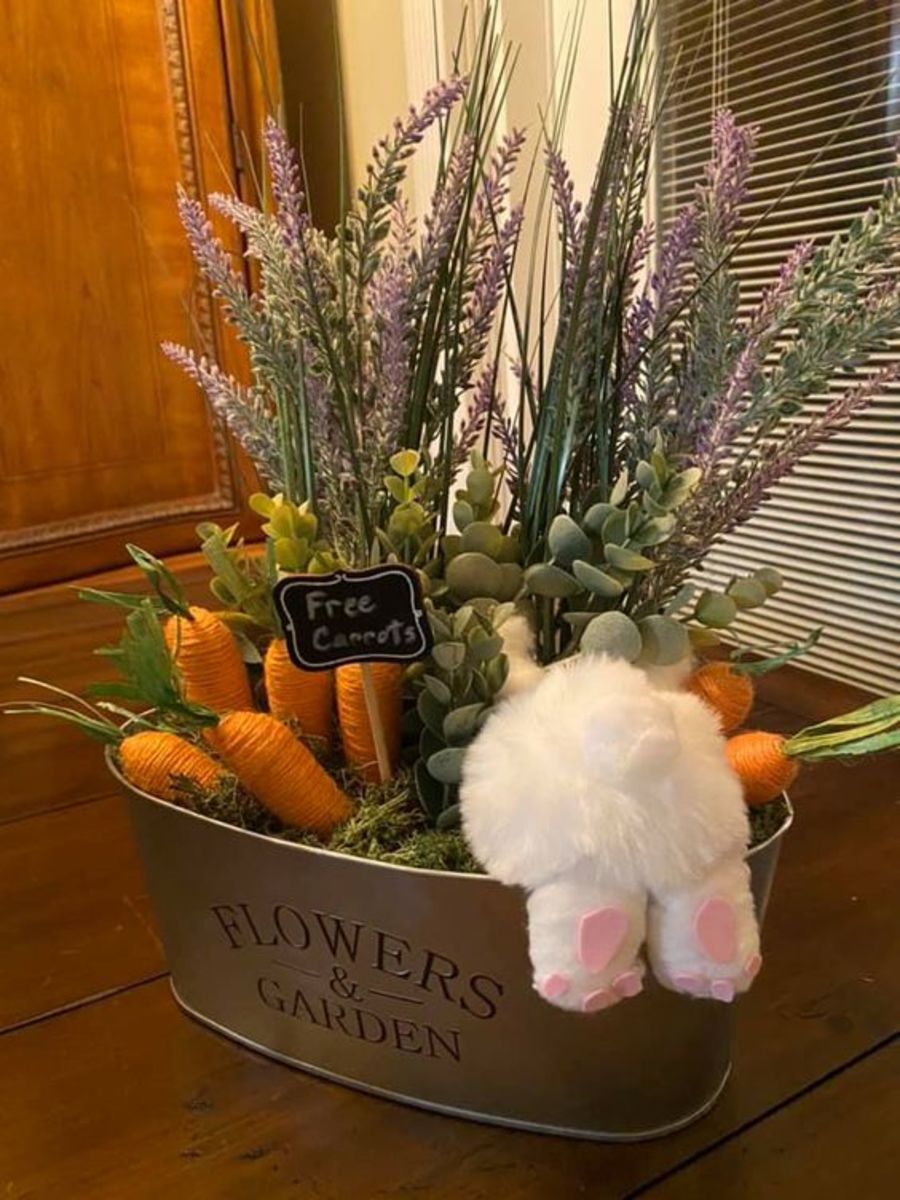 This is another take on the "bunny butt planter" idea.
