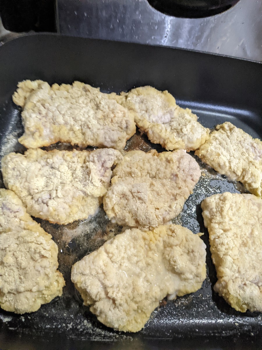pork-cutlets-coated-and-fried