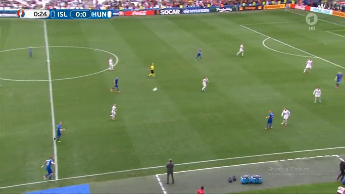 Iceland took the lead in the first half and led Hungary 1-0 until the 88th minute 