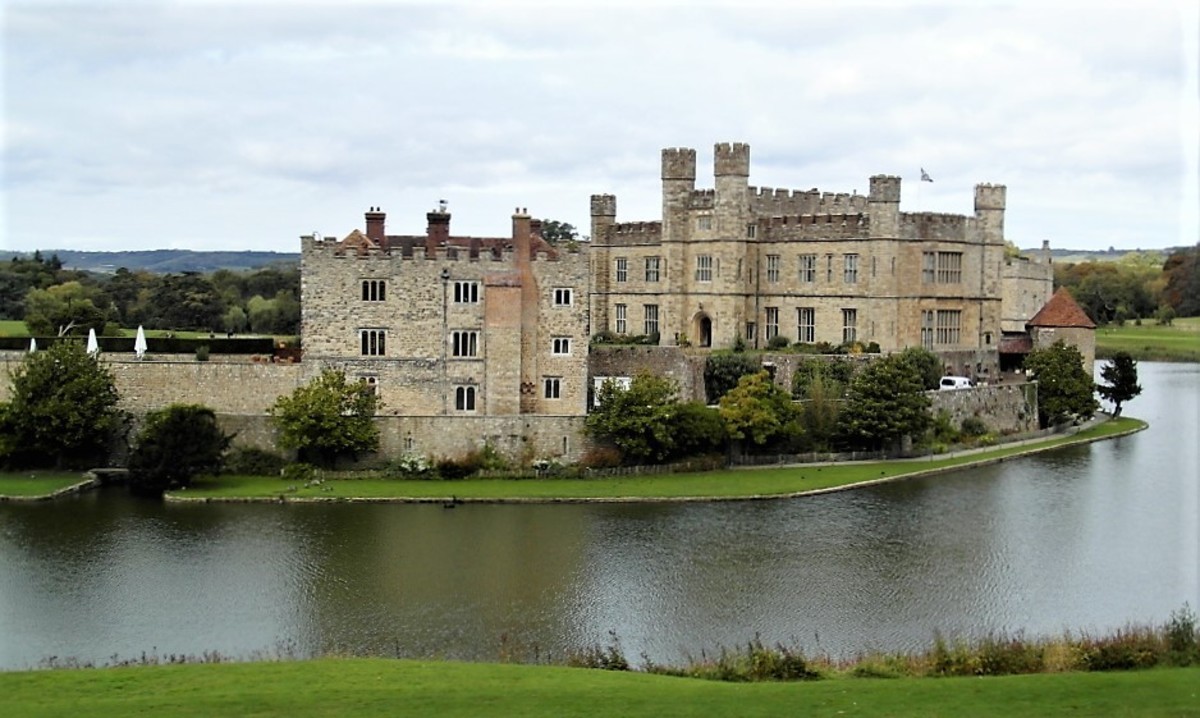 The View of Leeds Castle from the south.