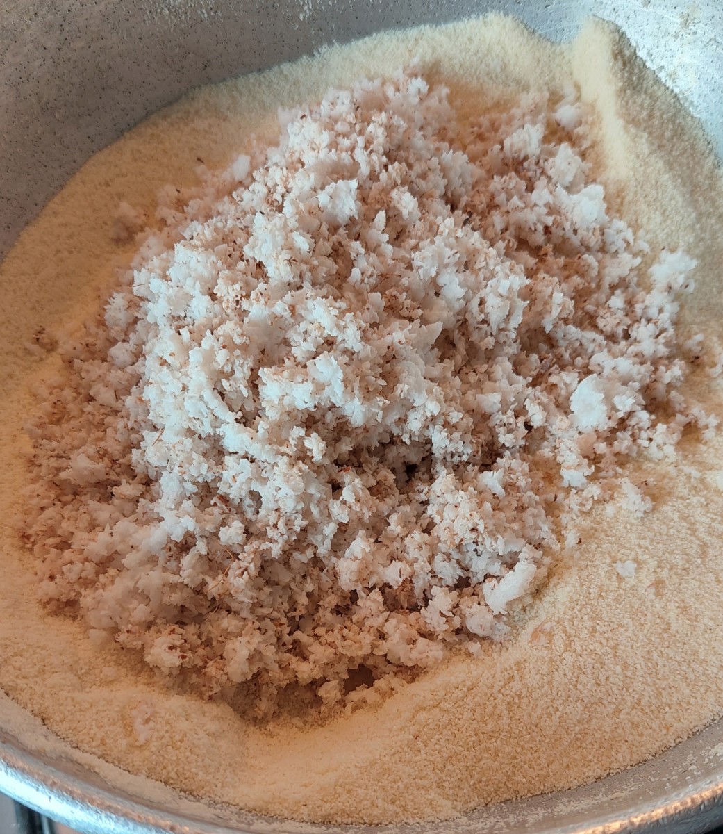 Add 1 cup of grated coconut.