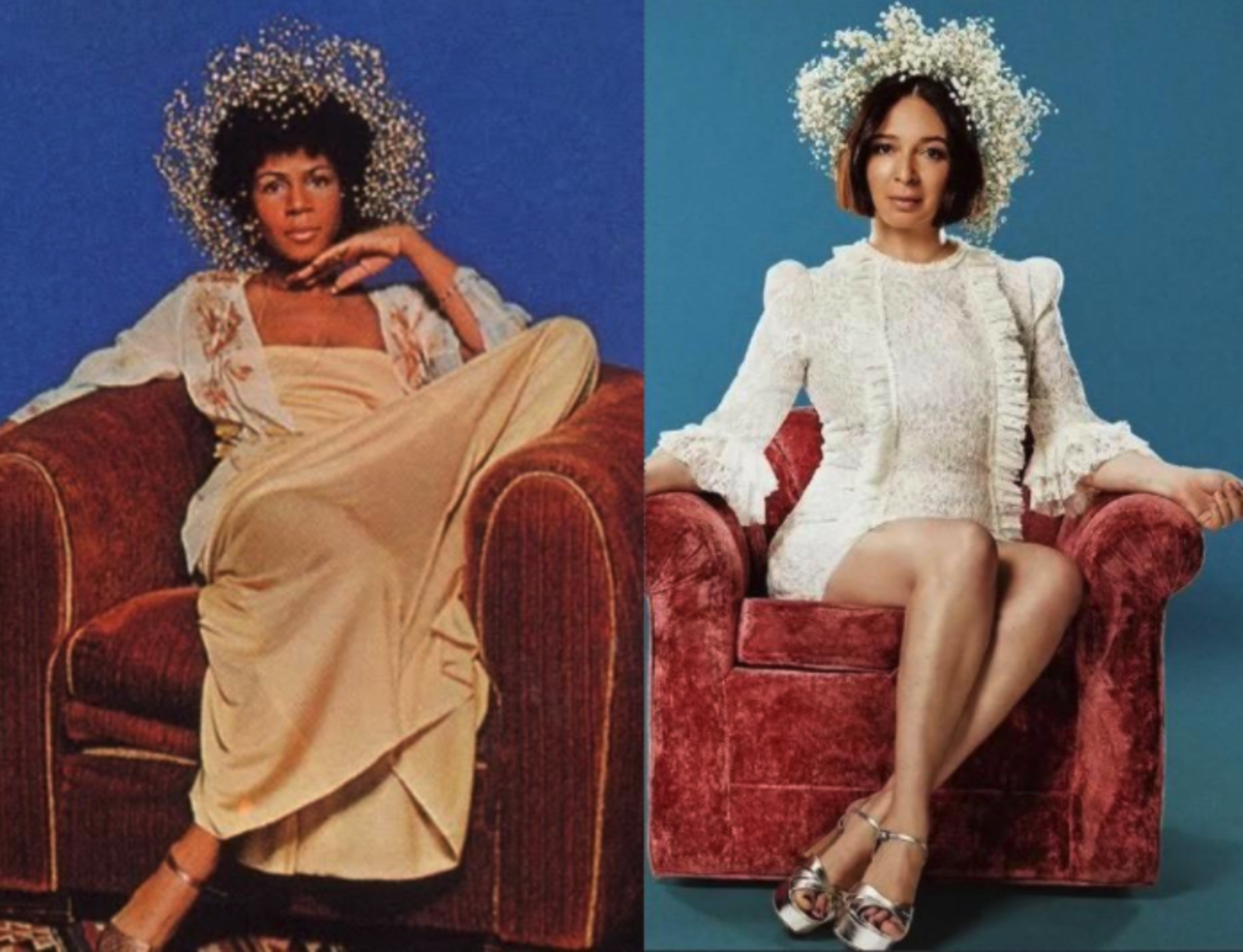 Singer Minnie Riperton (left) and daughter Maya Rudolph (right), a black Jewish actress and model