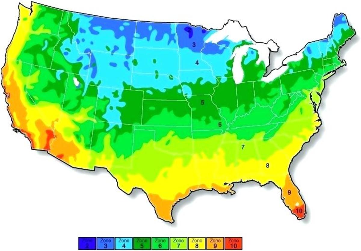 This plant hardiness zone map is available to growers and farmers as a guide to help them dictate which pants are most likely to thrive in a given location.