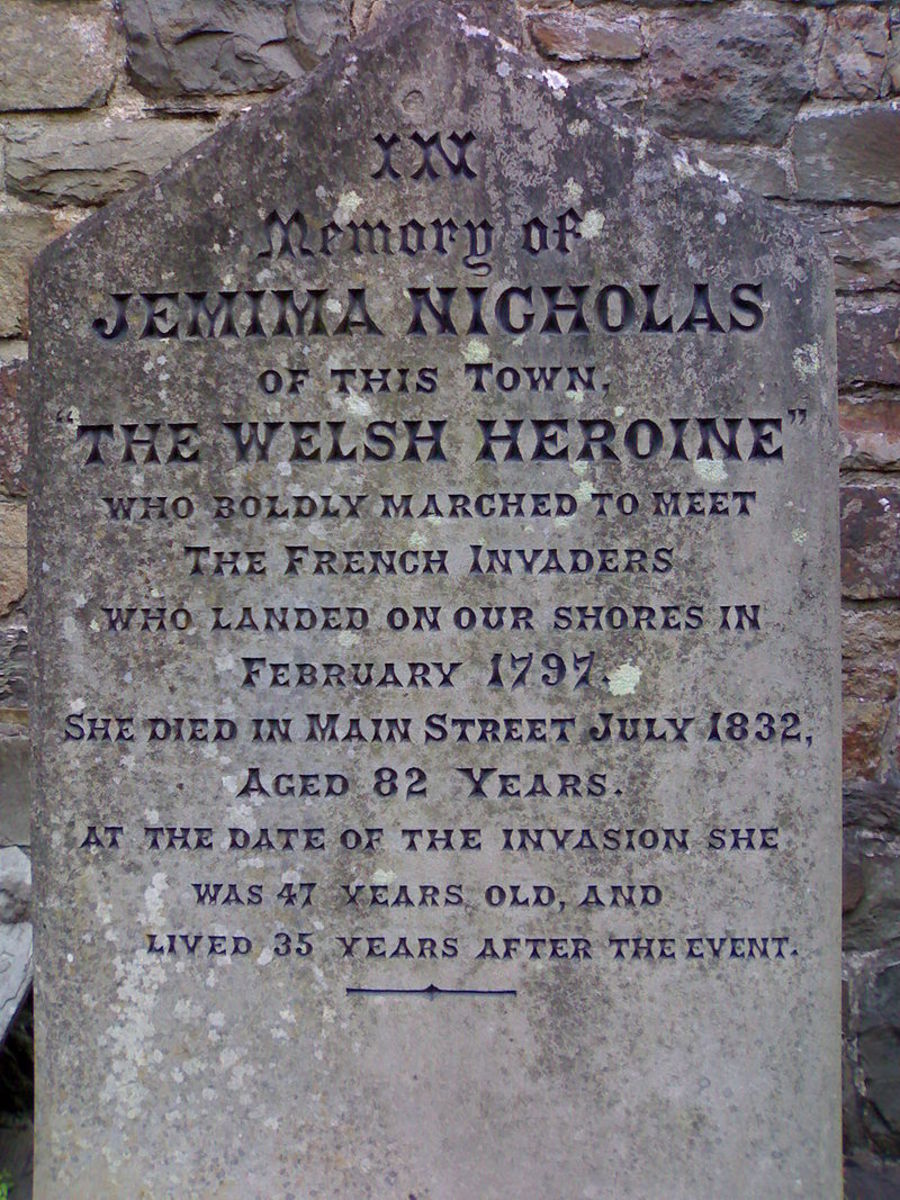 Heroic Jemima Nicholas was commemorated with this plaque.