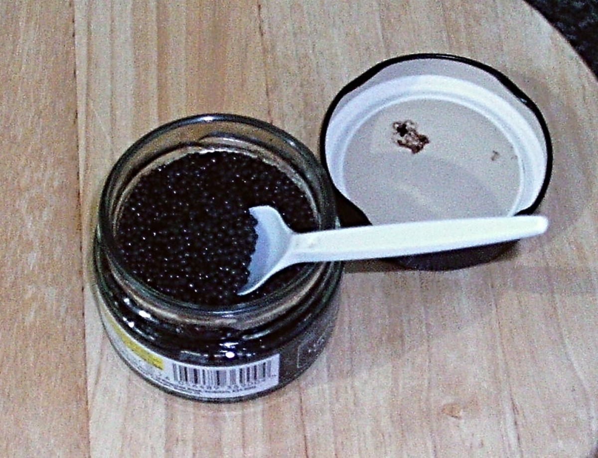 A mother-of-pearl or plastic spoon should be used to serve caviar.