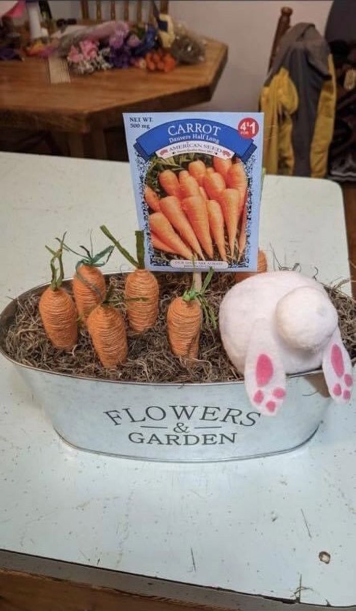 Bunny butt planter
