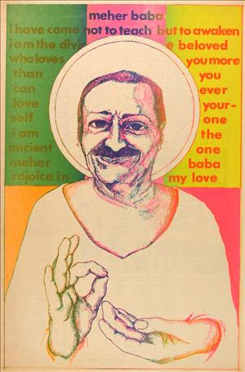 Artistic Rendition Of Meher Baba