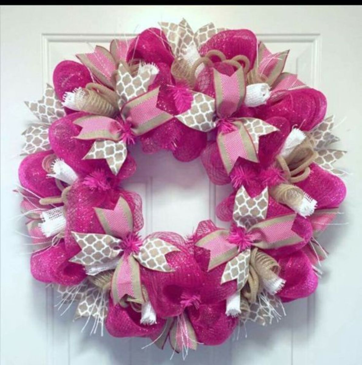 Pretty Pink Bows Wreath