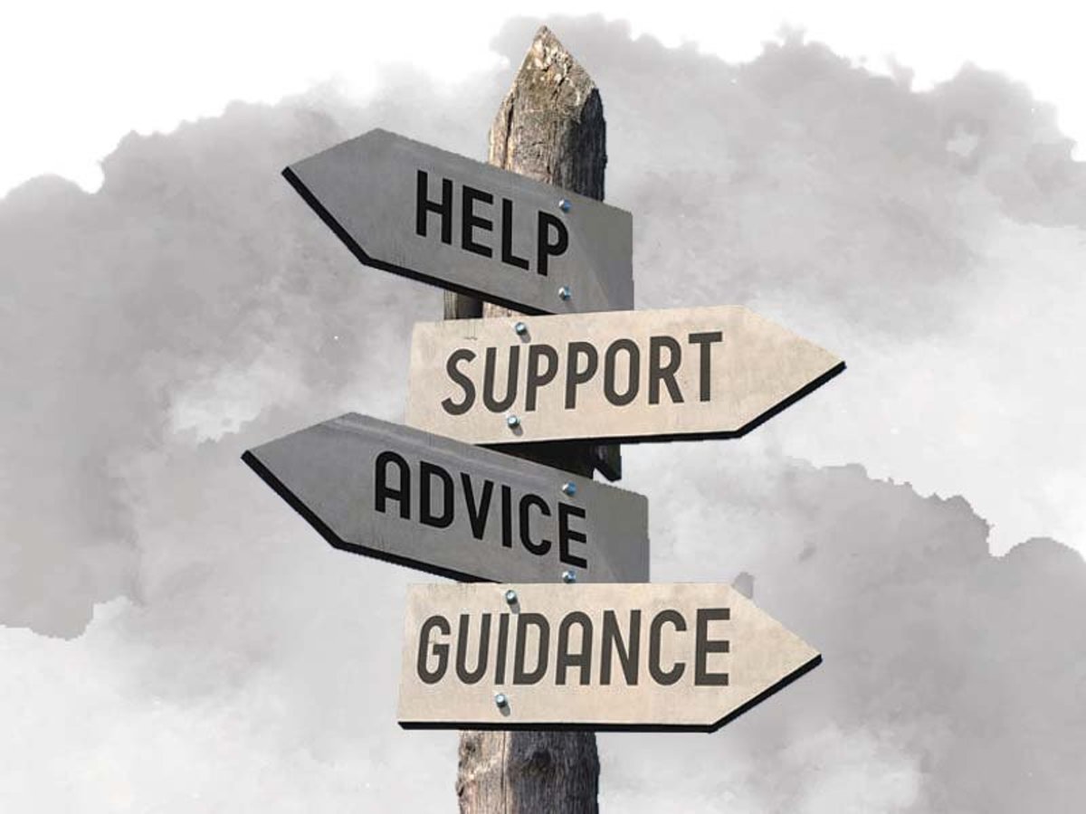 A support system should offer help, advice, guidance and genuine support.