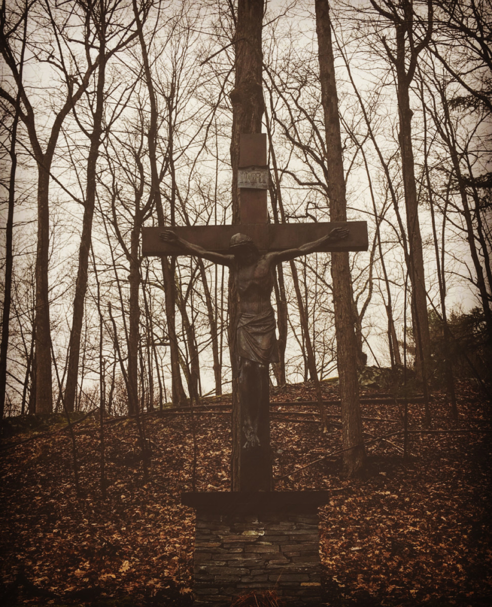 chapel outdoor crucifix 