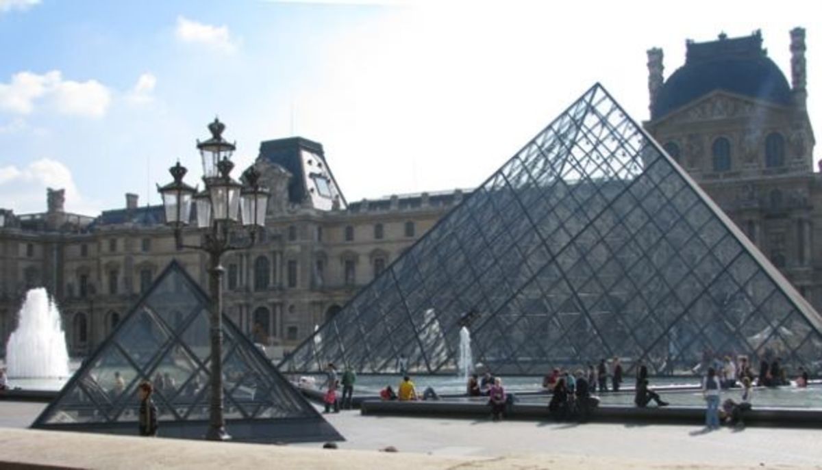 The Pyramids at the Louvre Museum