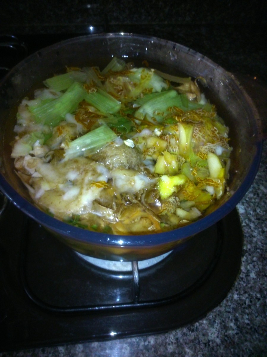 Simmer for thirty minutes to an hour