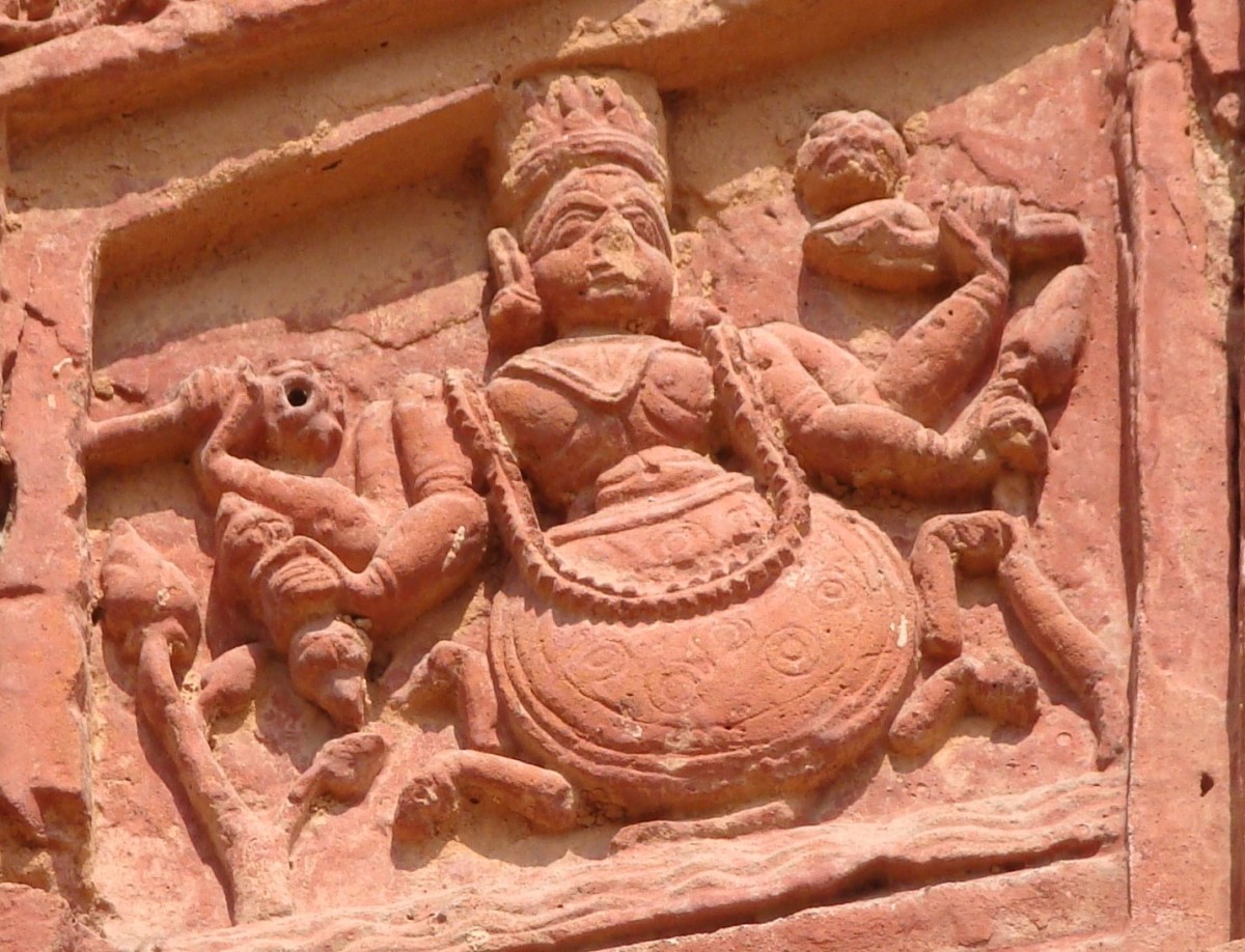 Kurmavatar; terracotta; Raghunath temple, Ghurisha, Birbhum